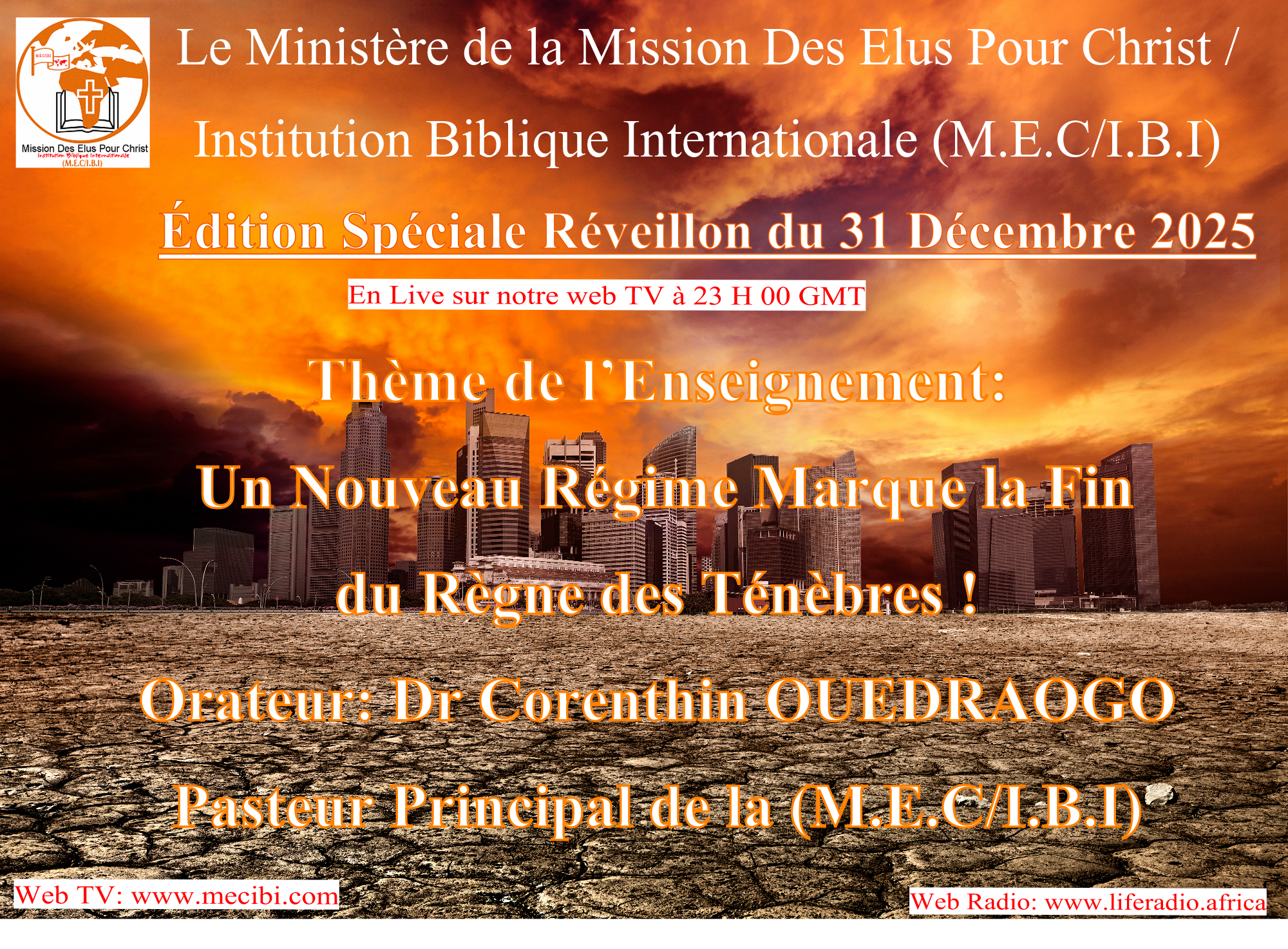 CULTE DU REVEILLON DU 31 DECEMBRE 2025